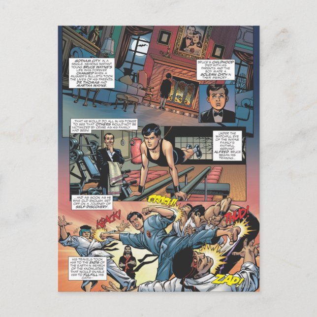 Batman - Bruce Wayne Ursprung 1 Vykort (Framsida)