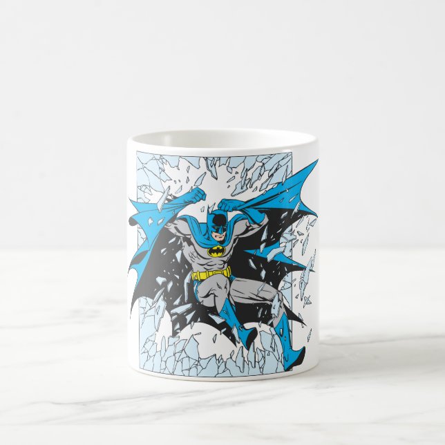 Batman Bursts through Glass Kaffemugg (Center)