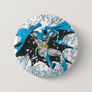 Batman Bursts through Glass Knapp