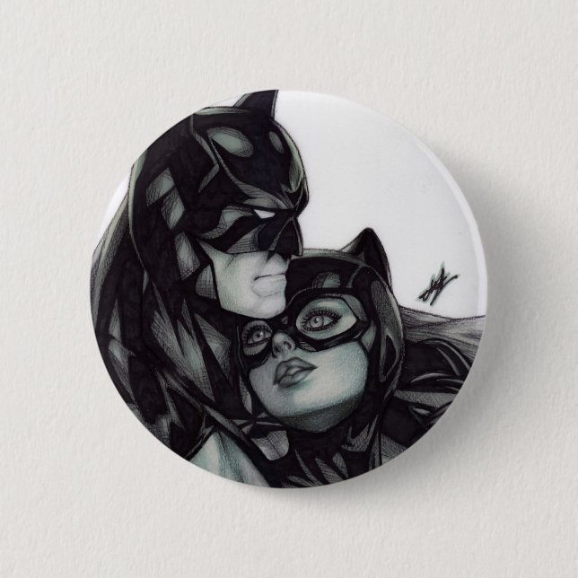 Batman & Catwoman ~ Bruce Wayne & Selina Kyle Knapp (Framsida)