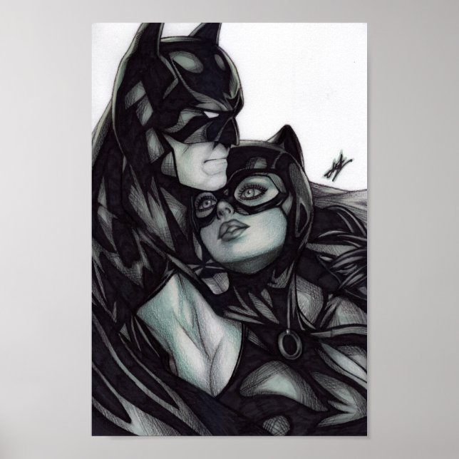 Batman & Catwoman ~ Bruce Wayne & Selina Kyle Poster (Framsidan)