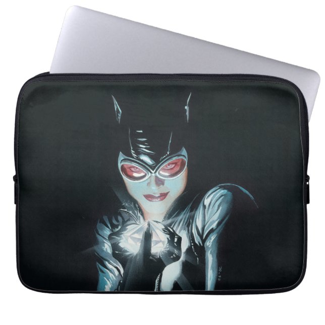 Batman Catwoman Faces of Evil Cover Illustration Laptop Fodral (Framsidan)