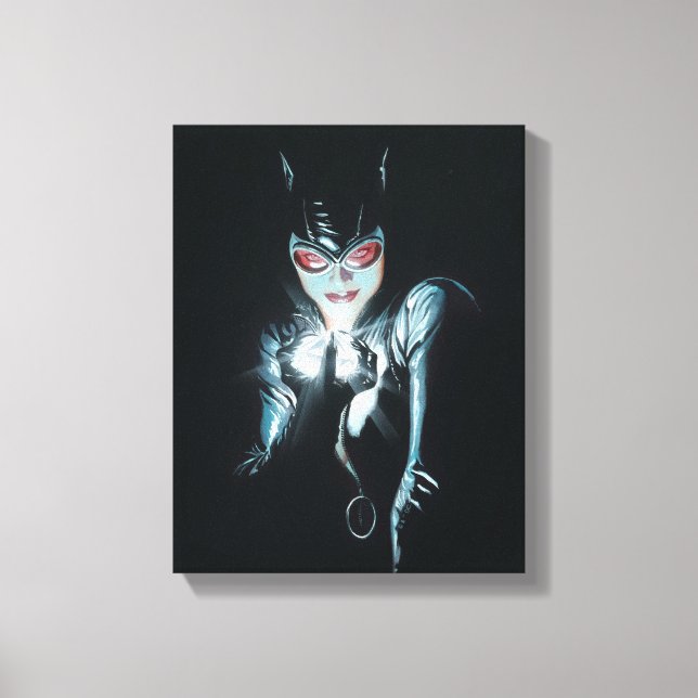 Batman Catwoman Faces of Evil Omslagsillustration Canvastryck (Framsida)