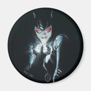 Batman Catwoman Faces of Evil Omslagsillustration Magnet