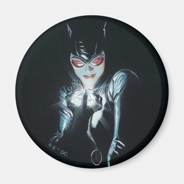 Batman Catwoman Faces of Evil Omslagsillustration Magnet (Framsidan)