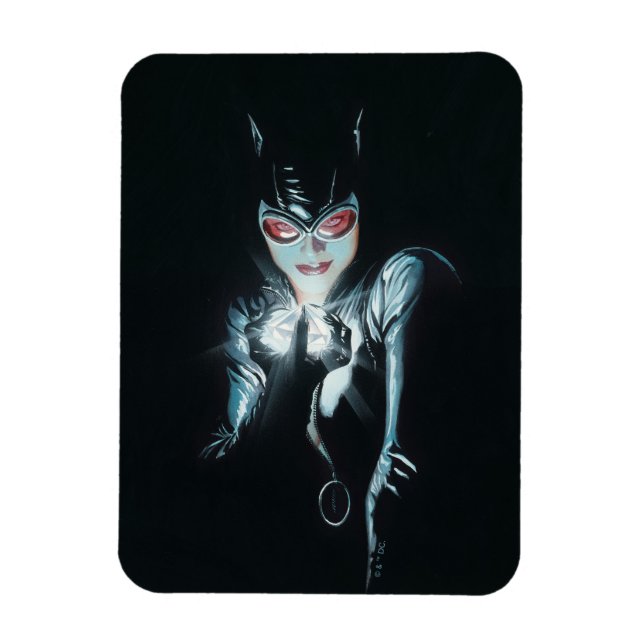 Batman Catwoman Faces of Evil Omslagsillustration Magnet (Vertikal)