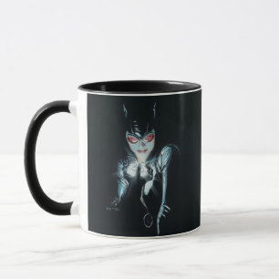 Batman Catwoman Faces of Evil Omslagsillustration Mugg