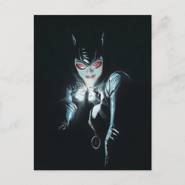 Batman Catwoman Faces of Evil Omslagsillustration Vykort (Framsida)