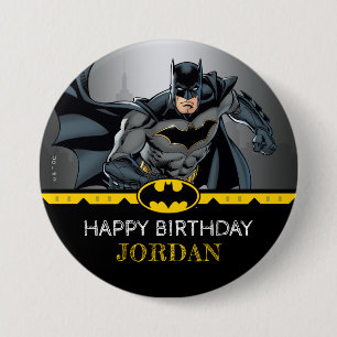 Batman   Chalkboard Grattis på födelsedagen Knapp