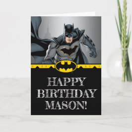 Batman | Chalkboard Grattis på födelsedagen-kort Kort