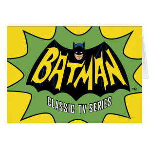 Batman Classic TV Series-Logotyp Hälsningskort