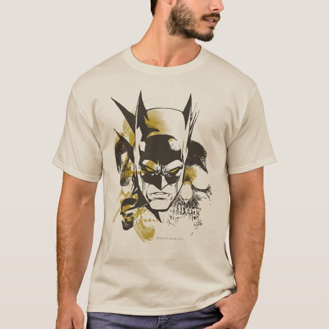 Batman Cowl och Döskallar Tröja (Framsida)