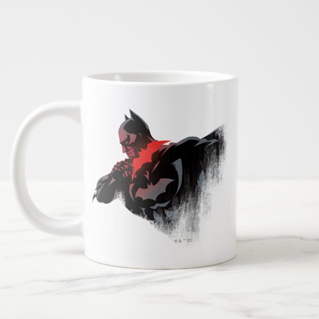 Batman Crimson Batarang Jumbo Mugg (Vänster)