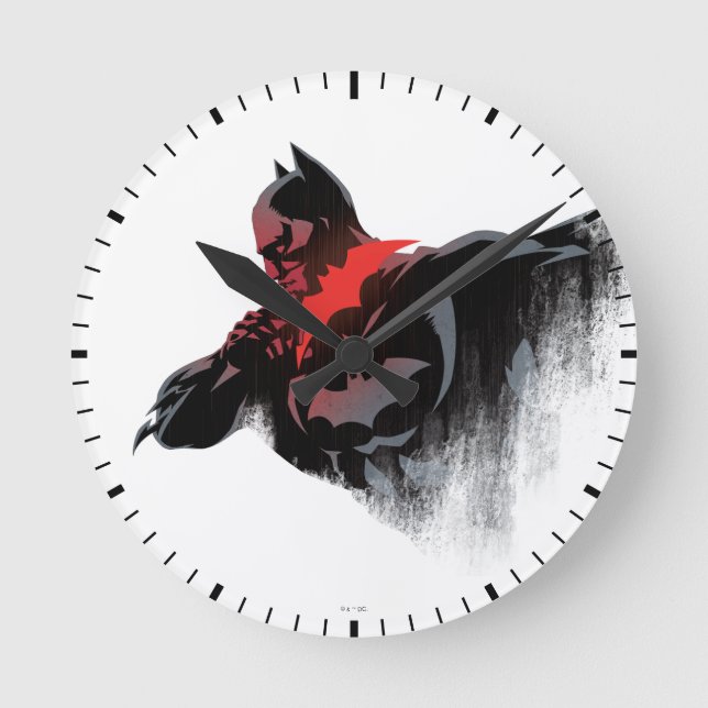 Batman Crimson Batarang Rund Klocka (Framsida)