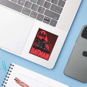 Batman Crimson Fladdermus Signal Klistermärken