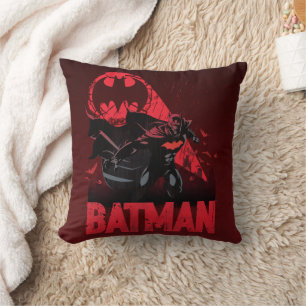 Batman Crimson Fladdermus Signal Kudde