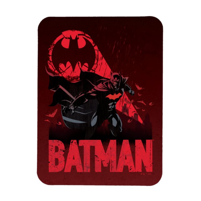 Batman Crimson Fladdermus Signal Magnet (Vertikal)