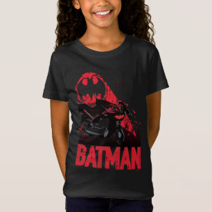Batman Crimson Fladdermus Signal T Shirt