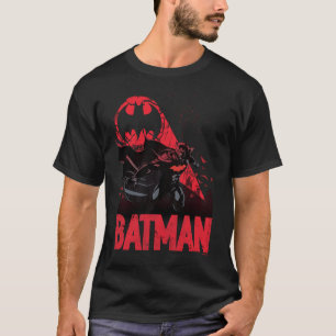 Batman Crimson Fladdermus Signal T Shirt
