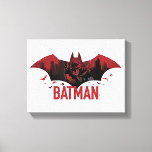 Batman Crimson Gotham Icon Canvastryck