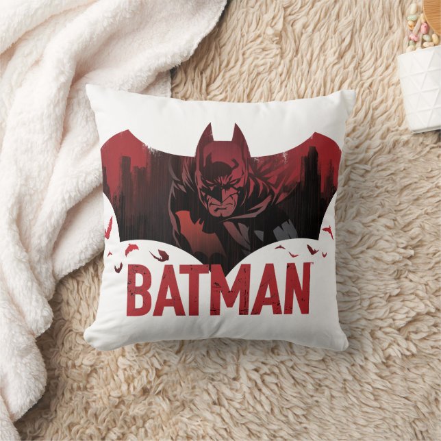Batman Crimson Gotham Icon Kudde (Filt)