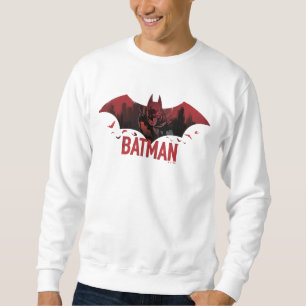 Batman Crimson Gotham Icon Lång Ärmad Tröja