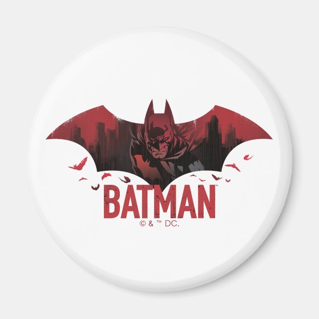 Batman Crimson Gotham Icon Magnet (Framsidan)