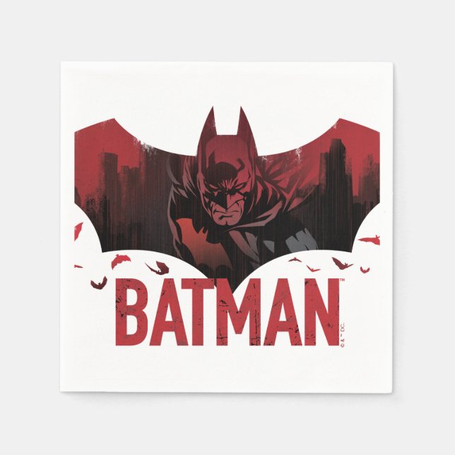 Batman Crimson Gotham Icon Pappersservett (Framsidan)