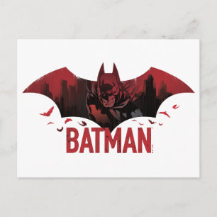 Batman Crimson Gotham Ikon Vykort