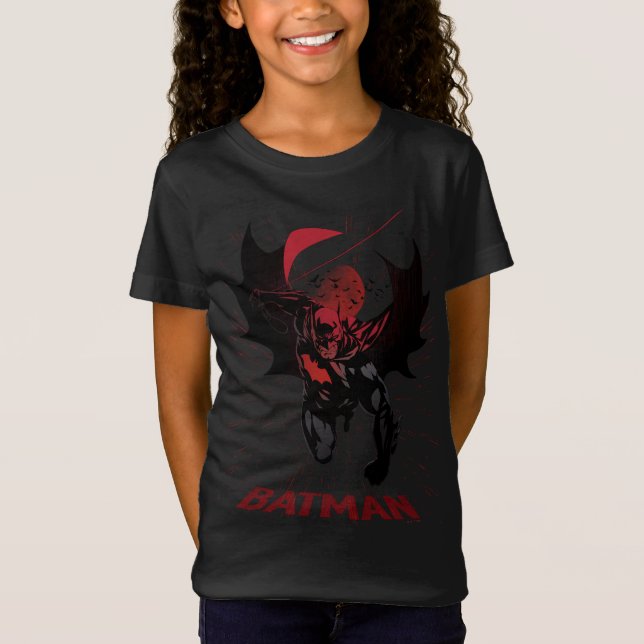Batman Crimson Leap T Shirt (Framsida)