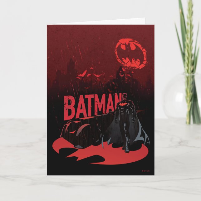 Batman Crimson Rain Kort (Framsida)