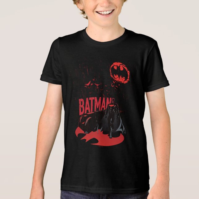 Batman Crimson Rain T Shirt (Framsida)