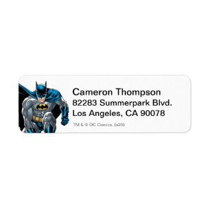 Batman Crouches 2 Returadress Etikett