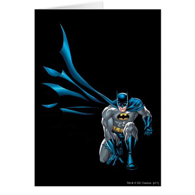 Batman Crouches Hälsningskort (Framsidan)