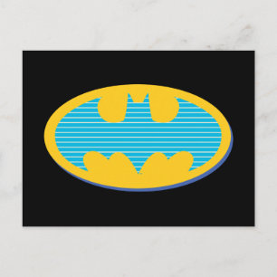 Batman Cyan-randiga symbol Vykort