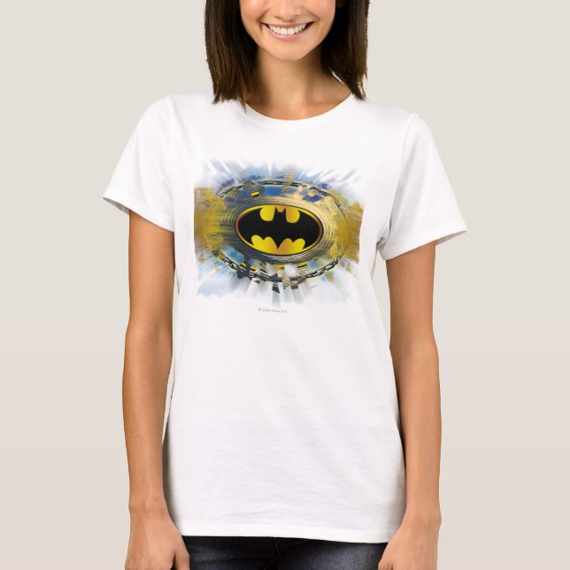 Batman-dekorerad Logotyp Tee (Framsida)