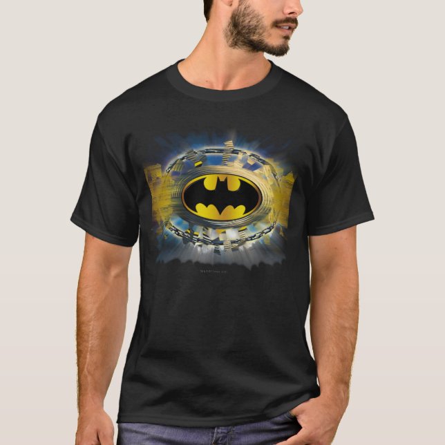 Batman-dekorerad Logotyp Tee (Framsida)