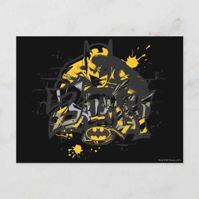 Batman Design 10 Vykort (Framsida)