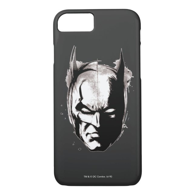 Batman Drawn Ansikte Case-Mate iPhone Skal (Baksida)