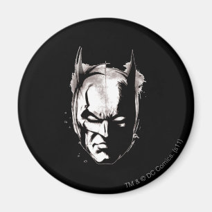 Batman Drawn Ansikte Magnet