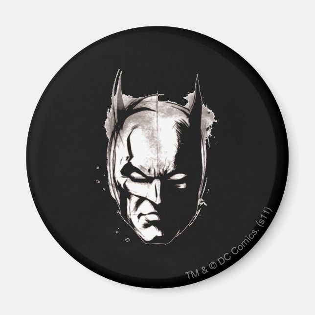 Batman Drawn Ansikte Magnet (Framsidan)