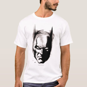 Batman Drawn Ansikte Tee Shirt