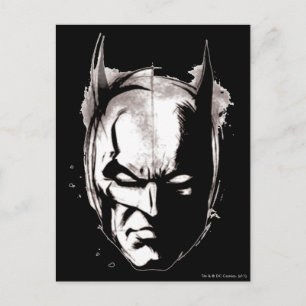 Batman Drawn Ansikte Vykort