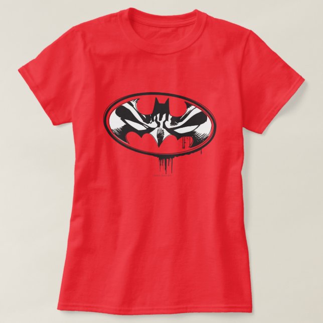 Batman Drip-Logotyp Tee Shirt (Design framsida)