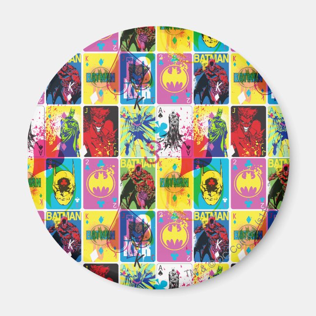 Batman Färg Code Mönster 2 Magnet (Framsidan)