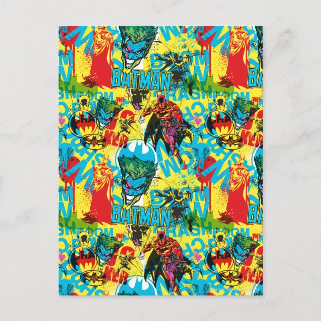 Batman Färg-koden Mönster 1 Vykort (Framsida)