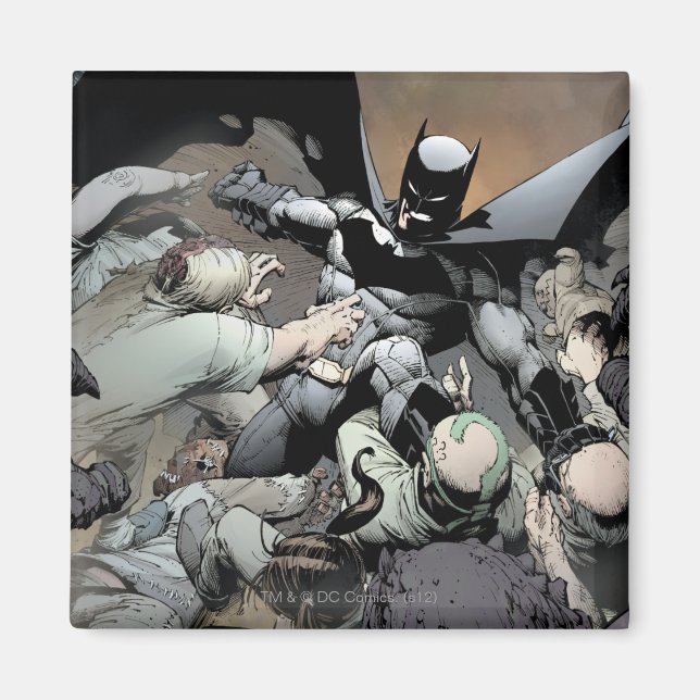 Batman Fighting Arch Enemies Magnet (Framsidan)