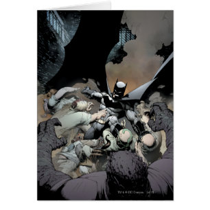 Batman Fighting Arch Enfiender Hälsningskort