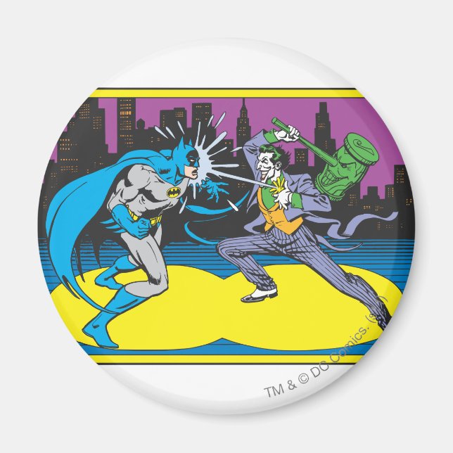 Batman Fights Joker Magnet (Framsidan)