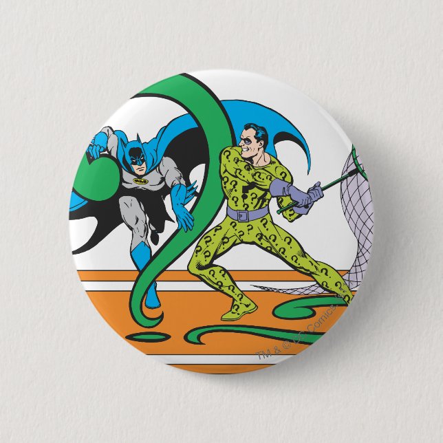 Batman Fights Riddler Knapp (Framsida)